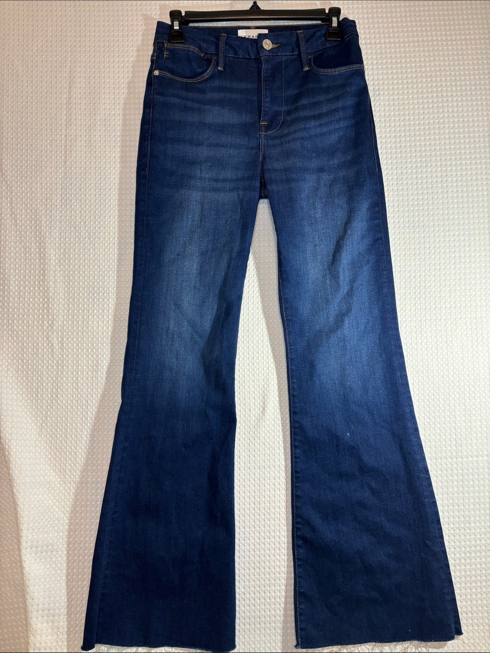 Frame Denim Deep Indigo Flare Jeans